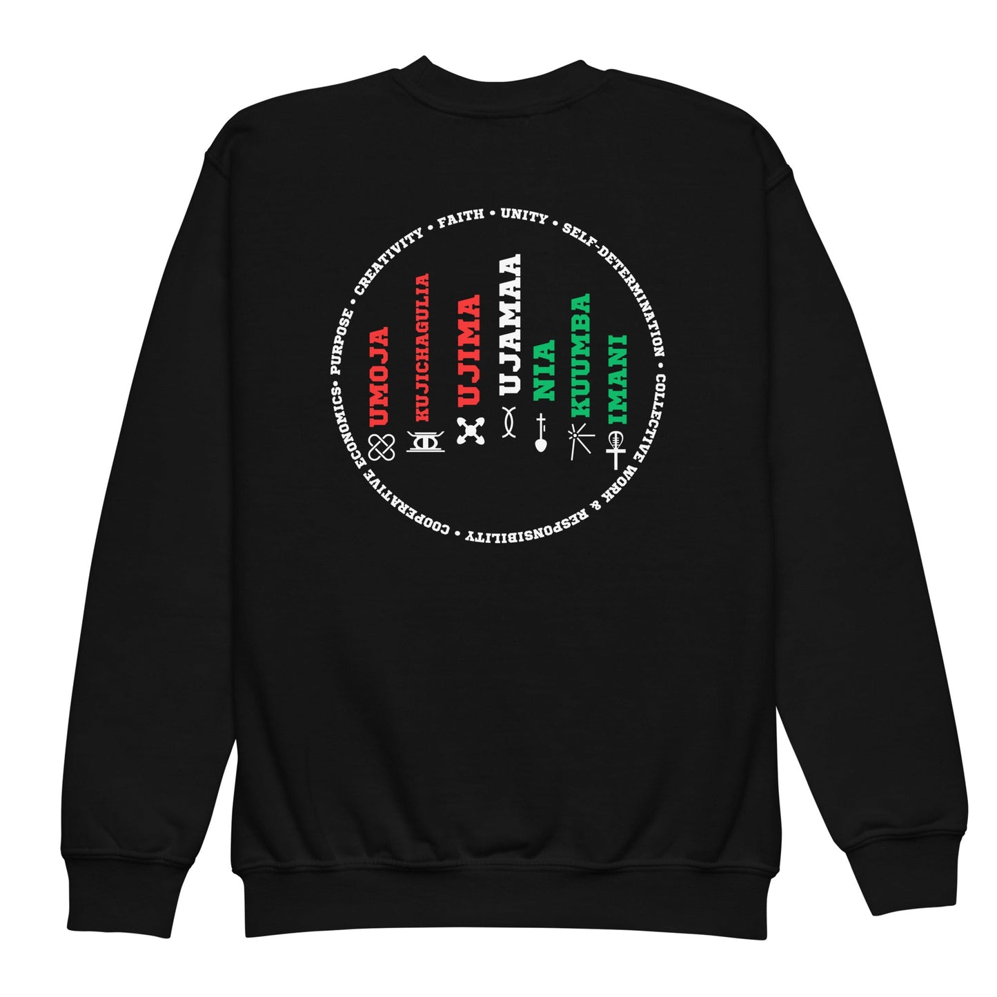 Custom Kwanzaa Youth Sweatshirt - REBELLIOUS1S